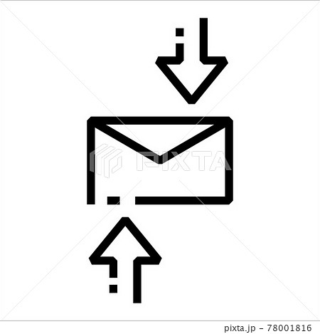 receive and send message icon vector design receive and send message icon vector design 78001816