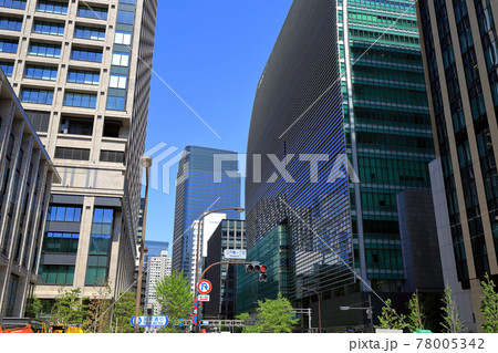 東京 日本橋の都市風景 江戸橋一丁目交差点付近 東京 日本橋の都市風景 江戸橋一丁目交差点付近 78005342