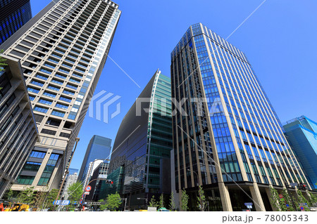 東京　日本橋の都市風景　江戸橋一丁目交差点付近 78005343