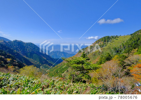 恵那山系 神坂峠からの秋の眺望 恵那山系 神坂峠からの秋の眺望 78005676