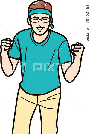 応援する男性① 応援する男性① 78008061