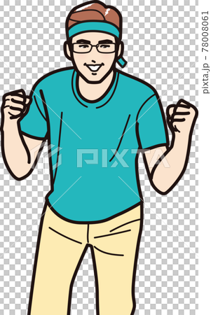 応援する男性① 応援する男性① 78008061