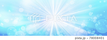 水の中の背景（上を見上げると太陽の光） 78008401