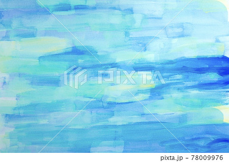 寒色系水彩風背景素材のイラスト素材