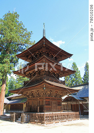 若一王子神社三重塔 長野県大町市 若一王子神社三重塔 長野県大町市 78010206