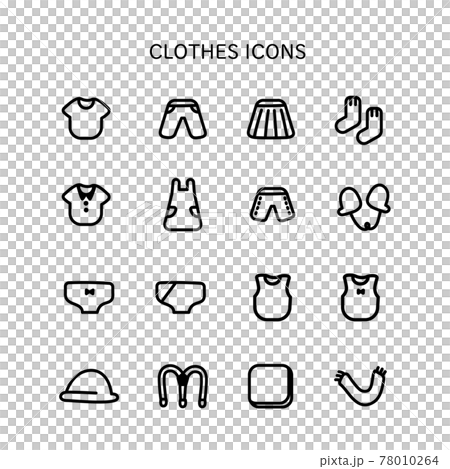 子供服アイコンのイラスト素材