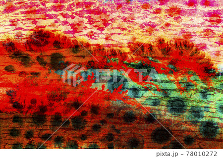 奇抜な色彩の抽象画のイラスト素材 [78010272] - PIXTA