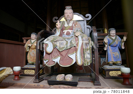 永源寺　経蔵の傅大士像　滋賀県東近江市 78011848