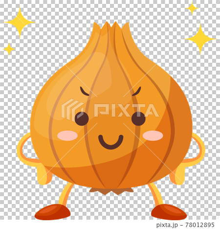 玉ねぎキャラクター得意気 78012895