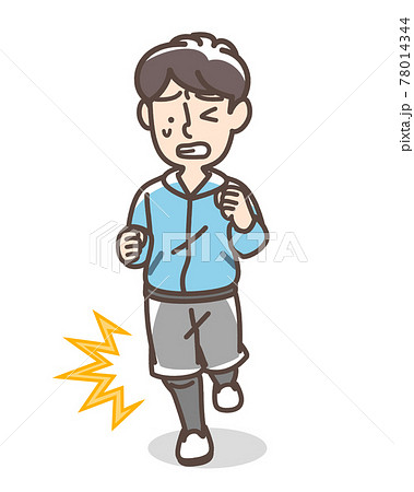 膝を痛める男性 78014344