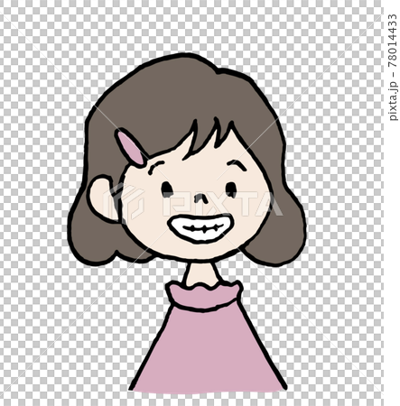 女の子の歯 78014433