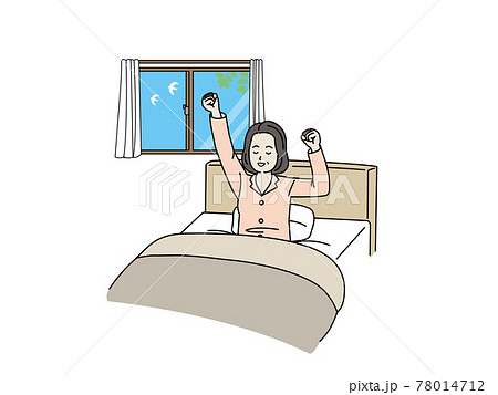 Middle-aged and older women who wake up and... - Stock Illustration  [78014712] - PIXTA