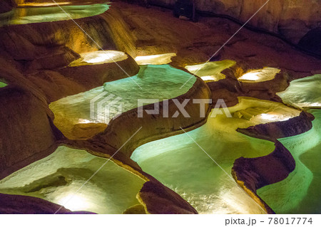 the cave of Saint Marcel d Ardeche in France 78017774