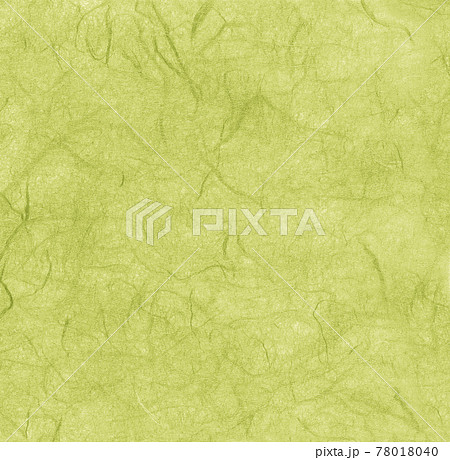 和紙 背景 素材 緑 萌葱色 正方形 テクスチャ 綺麗 爽やか 和柄 バック 模様 可愛い すじ  78018040