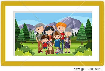 A photo of family at outdoor park scene 78018045