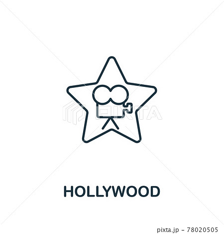 hollywood star vector