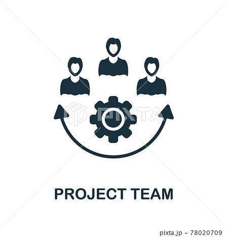 Project Team icon. Simple element from team building collection. Creative Project Team icon for web design, templates, infographics and more 78020709