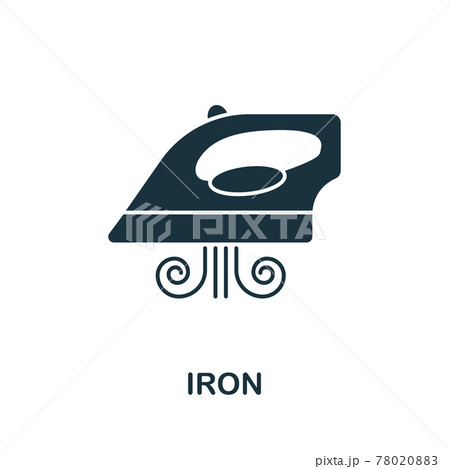 Iron icon. Simple illustration from sewing equipment collection. Creative Iron icon for web design, templates, infographics and more 78020883