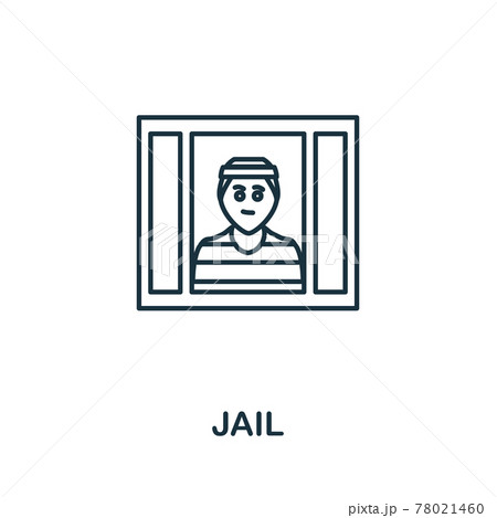 Jail icon. Simple element from police collection. Creative Jail icon for web design, templates, infographics and more Jail icon. Simple element from police collection. Creative Jail icon for web design, templates, infographics and more 78021460