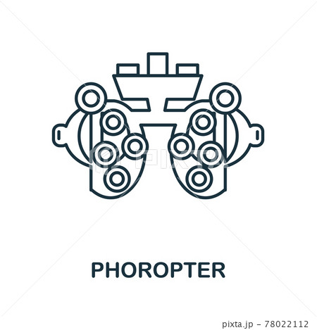 Phoropter icon. Simple illustration from ophthalmology collection. Creative Phoropter icon for web design, templates, infographics and more Phoropter icon. Simple illustration from ophthalmology collection. Creative Phoropter icon for web design, templates, infographics and more 78022112