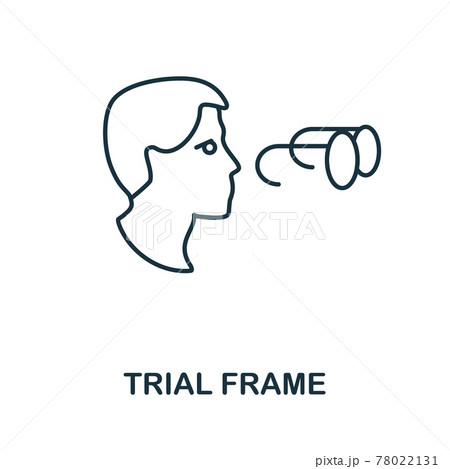 Trial Frame icon. Simple illustration from ophthalmology collection. Creative Trial Frame icon for web design, templates, infographics and more 78022131