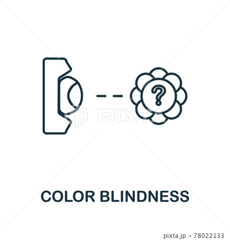 Color Blindness icon. Simple illustration from ophthalmology collection. Creative Color Blindness icon for web design, templates, infographics and more Color Blindness icon. Simple illustration from ophthalmology collection. Creative Color Blindness icon for web design, templates, infographics and more 78022133