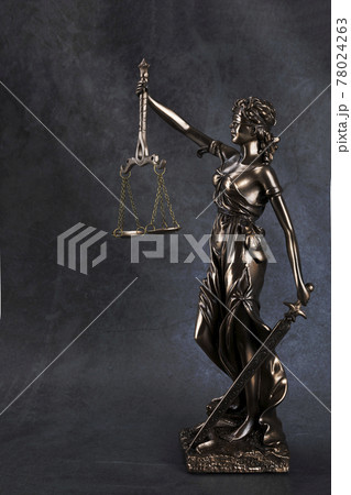 crime and law concept, statue of justice 78024263