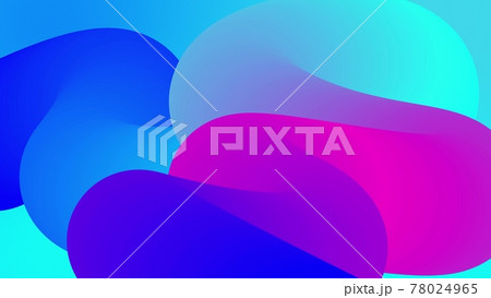 beautiful gradients with shades of blue purple along elegantly twisted line or pipe. Beautiful modern design background of liquid. 3d render 78024965