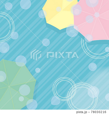 happy rainy day 雨の日も楽しく バナー 78030216