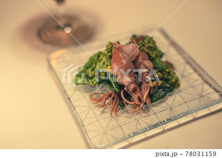 ホタルイカと菜の花の酢味噌和え 78031159