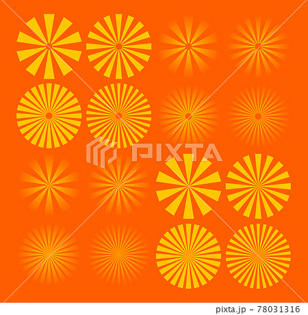 Summer sun rays with orange and yellow background. 78031316
