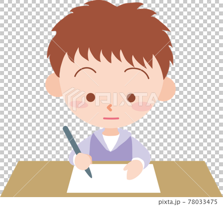 填寫表格的男孩 填寫表格的男孩 78033475