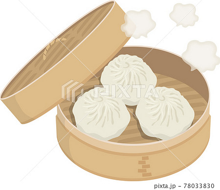 小籠包　せいろ　湯気付き 78033830