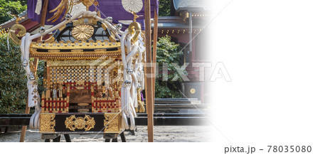 神輿　祭り　伝統行事　春　夏祭り　お祭り 78035080