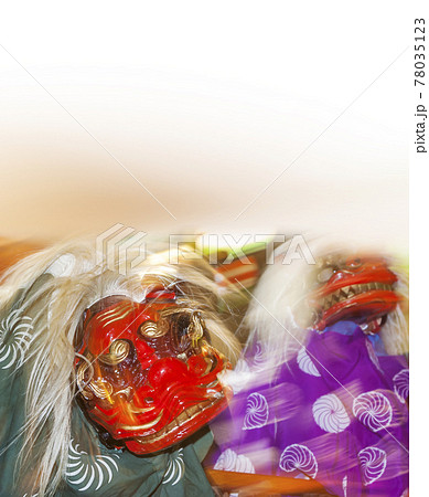 獅子舞　山車祭り　夏祭り　ハヤシ　ししまい 78035123