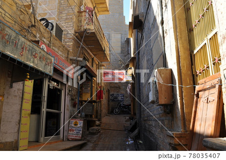インド(ジャイサルメール)の町並み 78035407