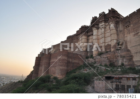 インド(ジョードプル)のメヘランガール城塞 78035421