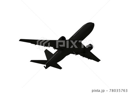 飛行機のシルエットのイラスト 78035763