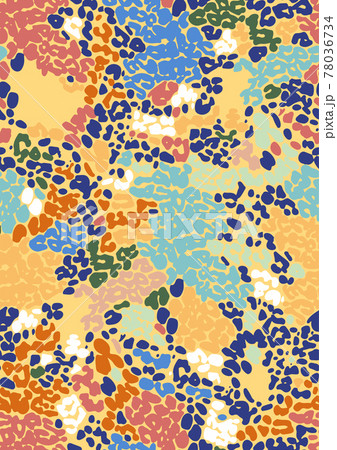 Vector repeated seamless pattern of leopard skin in alternative colors. 78036734