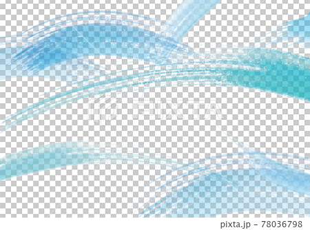 水彩による筆描き背景21-1 夏・水・草イメージ 水彩による筆描き背景21-1 夏・水・草イメージ 78036798