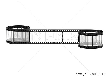 長巻の35mmフィルムの3Dイラスト 78036916