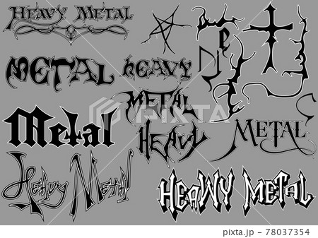 Calligraphic Lettering for Heavy Metal 78037354