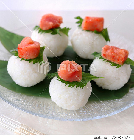 明太子おにぎり 78037628