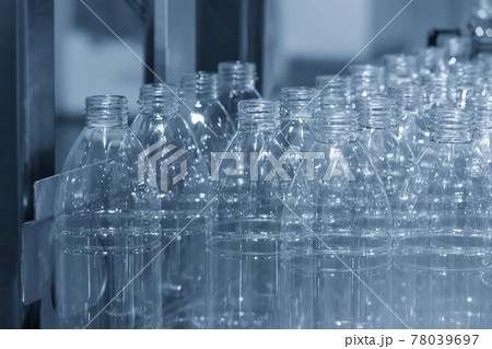 The group of empty plastic bottles. 78039697