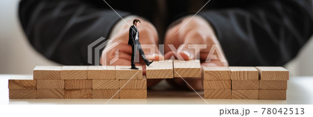 Conceptual image of business teamwork and cooperation 78042513