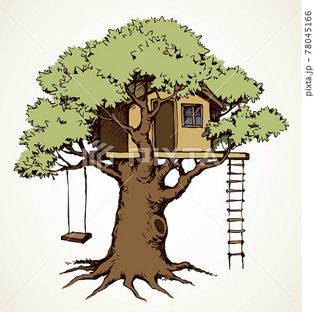 Tree house line art Vectors & Illustrations for Free Download | Freepik