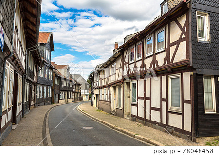Historical street in Goslar, Germany 78048458