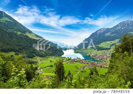 Lungern village in Switzerland Lungern village in Switzerland 78048559