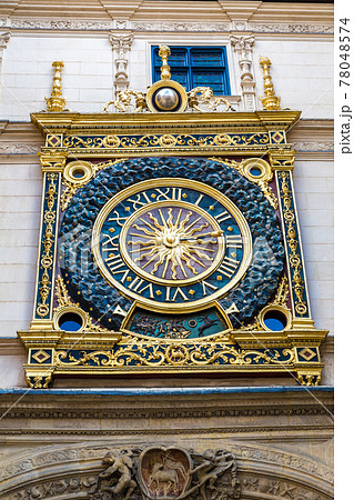 Clock in Rouen Clock in Rouen 78048574