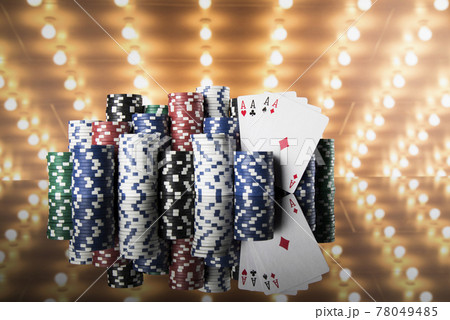 Classic casino, Poker Chips background 78049485